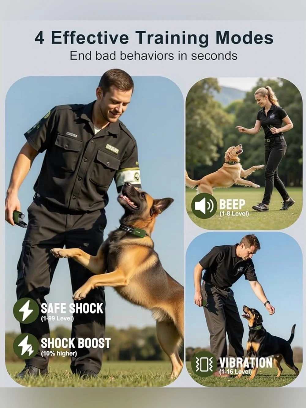 Dog Shock Collar - 4500FT Dog Training Collar with Remote